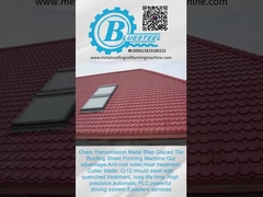 metcoppo 강철 타일 형성 기계와 Cr12 절단 블레이드 15-20m/min 속도