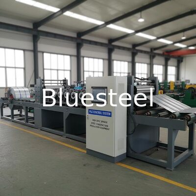 380V 50HZ 3단계 PLC 제어 금속 지붕 롤 형성 기계 0.3-0.8mm 두께와 8-30m/min 형성 속도