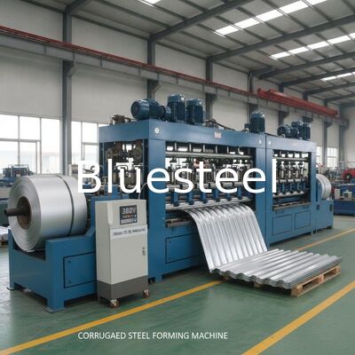 1000mm/1250mm 너비 380V 전압 PLC 제어 금속 지붕 패널을 위한 굴곡 롤 형성 기계