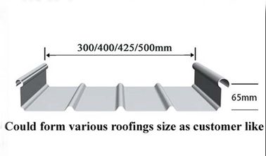 1250mm 고 탄소 강철 가이드라울 롤 형성 기계 지붕